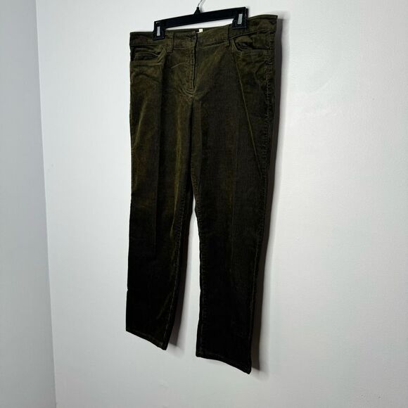Eileen Fisher green corduroy jeans size 14 - Picture 2 of 5